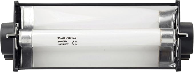 Sundew UVB 10.0 T5 Strip Reptile Habitat Light Fixture Combo Kit with Fluorescent Tube for Terrarium (4-Watt/6.5 Inches)