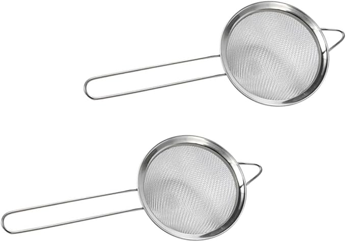 Toddmomy 2pcs Professional Reptiles Residue Excrement Shovel Metal Mesh Lizard Dung Sieve Tool