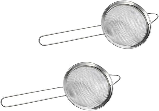 Toddmomy 2pcs Professional Reptiles Residue Excrement Shovel Metal Mesh Lizard Dung Sieve Tool
