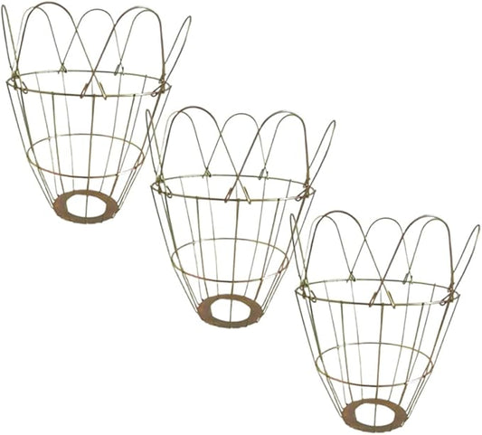 Milisten 3Pcs Heat Lamp Bulb Covers Art Light Cages for Livestock Safe Easy Installation for Reptile Heating and Comfort