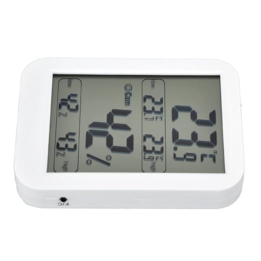Semme Accurate Digital Hygrometer with Large LCD Display for Greenhouse Warehouse and Reptile Enclosures