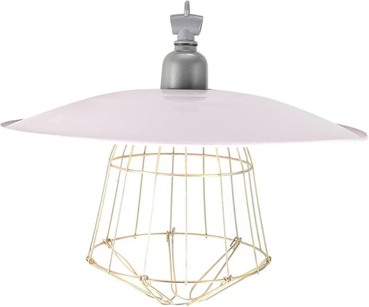 DOITOOL Insulation Lampshade Heat Lamp Reptile Dome Lamp Reptisoil Livestock Breeding Lamp Pet Grille