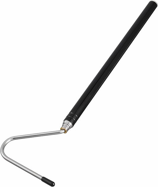 Mabor 40 Inch Snake Hook, Stainless Steel Extensible Retractable Grappling Hook, Pick-Up Handling Tool Pool Skimmer Basket Hooks