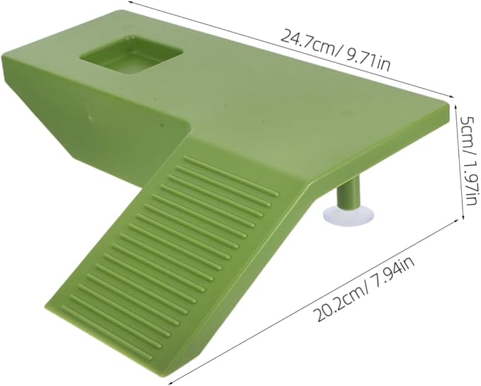 Kisangel Turtle Basking Platform Ramp Aquatic Turtle Resting Terrace for Tanks Reptile Accessory for Climbing and Sunbathing Medium Safe and Stable Design