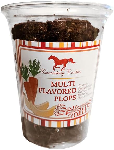 Multi Flavor Plops Horse Treats - 20 oz Container