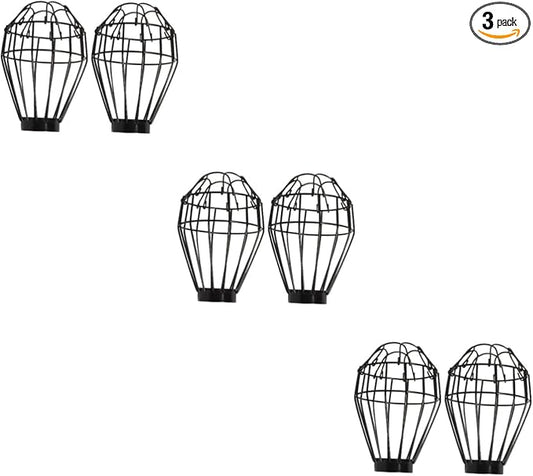 GLEAVI 6pcs Reptile Scalding Bulb Guard Lampshade Heating Light Cover for Pet Cages Efficient Heat Dissipation Compatible Reptile Boxes