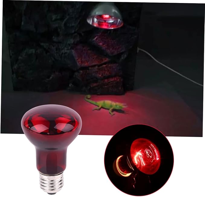 Milisten 3Pc Reptile Heating Lamp Light Emitter for Lizard Snake and Pet Aquariums Non Light Heater with High Thermal Efficiency Hour Heat Source