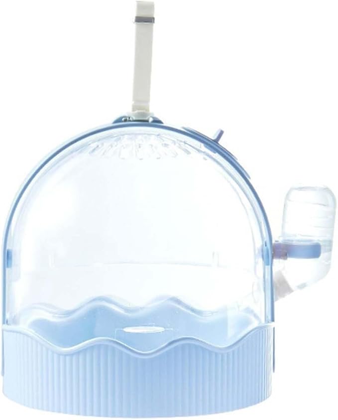 Bird Cage Small Bird Aviary Parrot Cage Flight Birdcag Bird Carrier Travel Cage Parakeet Cage with Water Bottle Shoulder Bag Cage(Blue,with Shoulder Belt)