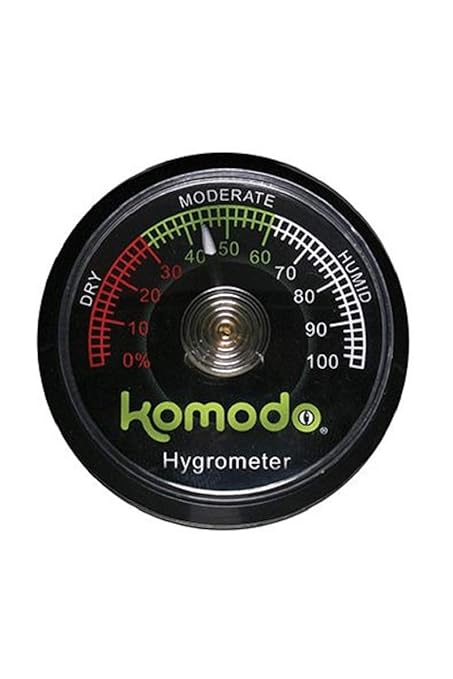 Komodo Analog Hygrometer, Orange|Yellow