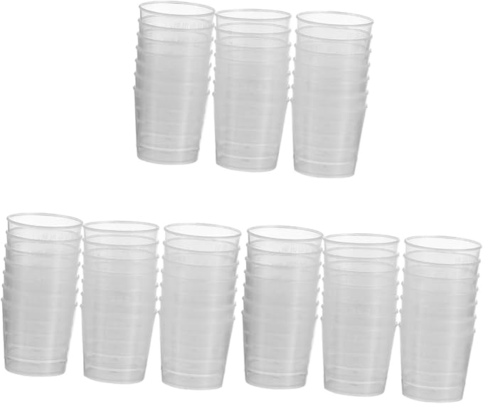 Kisangel 60pcs Reptile Feeding Bowls Portable Measuring Cups for Gecko Lizard and Reptiles for Food and Water Compact Design for Easy Daily Use