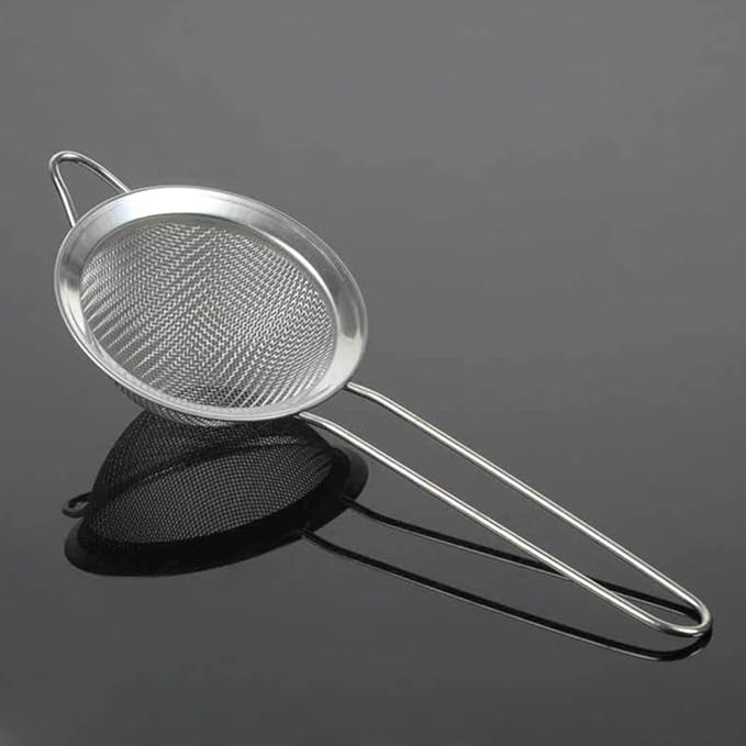 2pcs Reptile Residue Excrement Shovel with Metal Mesh, Dung Filtering Sand Scoop for Terrarium Cleaning, Silver Stainless Steel Lizard Box Sieve Tool for Reptile Care