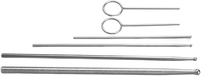 Snake Sexing Probe Round Head Reptile Probe Reptile Probes 6pcs Snake Probe Kit Stainless Steel Round Head Anti Allergy Reptiles Snake Sexing Probe