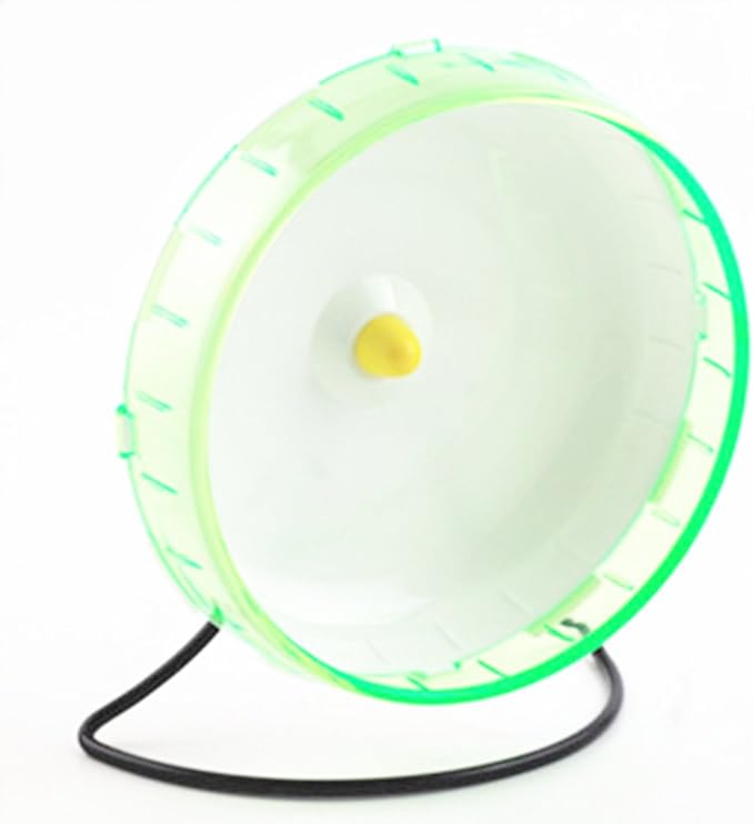 8.2 Inches Hamster Syrian Hamster Gerbil Rat Hedgehog Running Wheel Mute Silent Spinner Exercise Wheel (Green)