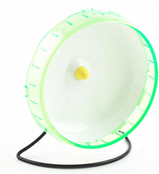 8.2 Inches Hamster Syrian Hamster Gerbil Rat Hedgehog Running Wheel Mute Silent Spinner Exercise Wheel (Green)