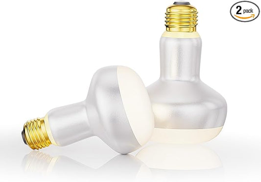 Reptile Heat Lamp,2 Pack 100W Basking Light Bulb with UVA Simulated Sunlight, 3000+ Hours Lifespan, Efficient Heating & Easy Installation for Bearded Dragon, Turtle, Lizard, Snake, Gecko & Chicken