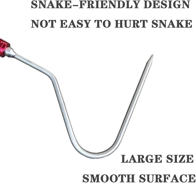 48'' Carbon Snake Hook Catcher Stick Tongs Grabber Reptile Pick-up Handling Tools, for Catching,Moving Snakes（2 Pack 2025 New Launch