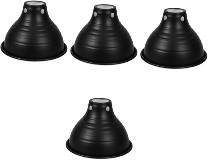 PRETYZOOM 4pcs Terrarium Heat Lamp Accessory Lampshade for Reptile Tank Energy-efficient Light Fixture