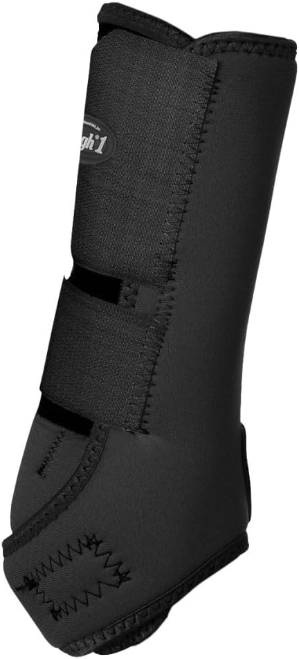 Tough 1 Economy Vented Rear Sport Boots, Black, Medium