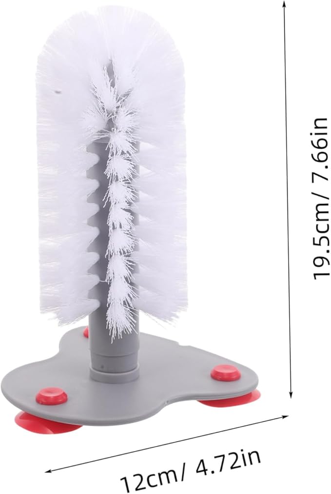 Milisten Turtle Back Brush Suction Cup Cleaning Brush for Aquarium Turtle Tank Reusable Shell Scrubber