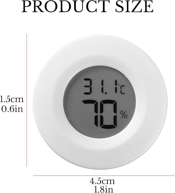 3Pack Hygrometer Thermometers Indoor Outdoor Digital Humidity and Temperature Sensors Meter for Lab Terrarium Digital
