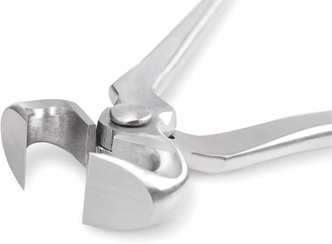 12" Hoof Nipper Vanadium Steel Farrier Tool for Hoof Care–Durable,Rust-Resistant,Dull Finish for Precision Trimming and Shaping–Professional Equine Hoof Trimming Tool for Horses,Miniatures,Ponies