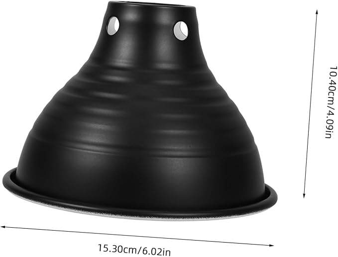 Luxshiny Reptile Lampshade Insulated Heat Lamp Cover Accessory for Pet Reptiles Reflective Design for Optimal Lighting Easy Maintenance