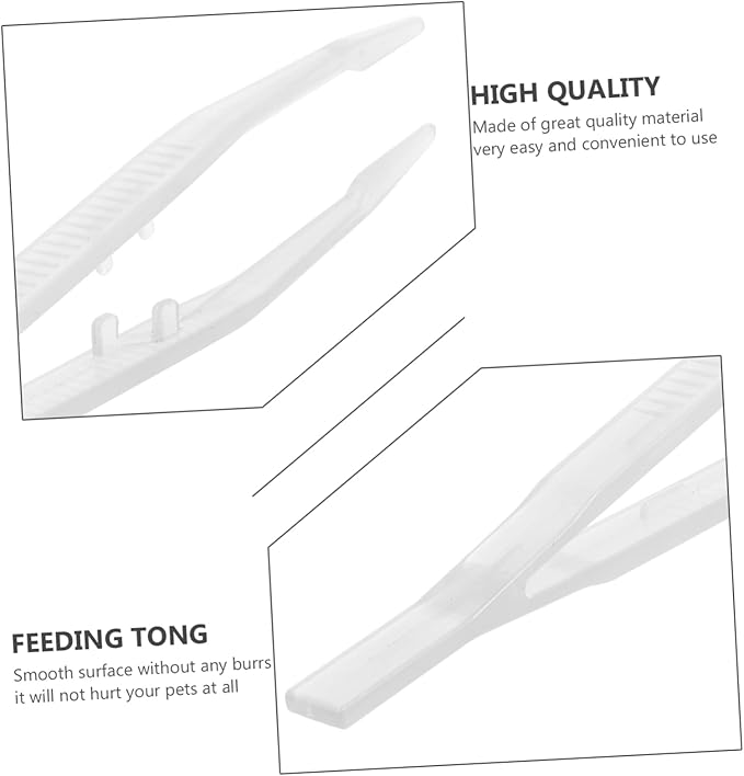 2Pcs Night Glow Feeding Tweezers for Reptiles Flexible Pet Feeding Clip Tools Design for Lizards Turtles Frogs Convenient Night Use