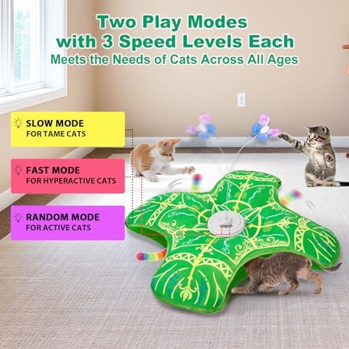 Interactive Cat Toys for Indoor Cats,Automatic Kitten Tunnel Toys - Image 4