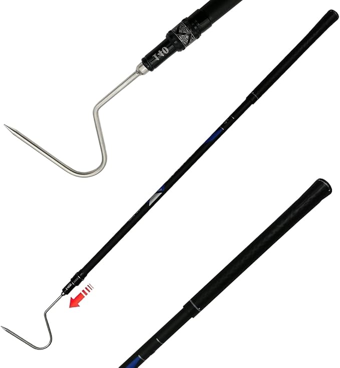 60 inch Snake Hook Catcher Stick Tongs Grabber Handling Tool Kit for Rattlesnakes Python Copperhead Removal Catching （ 2 Sections ）