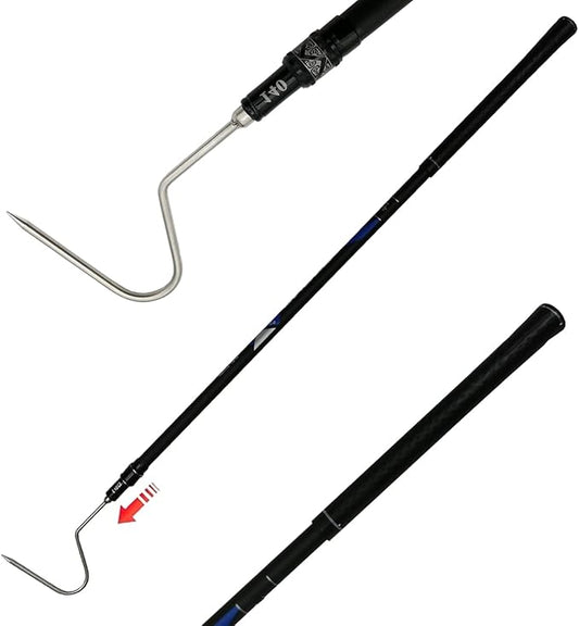 60 inch Snake Hook Catcher Stick Tongs Grabber Handling Tool Kit for Rattlesnakes Python Copperhead Removal Catching （ 2 Sections ）