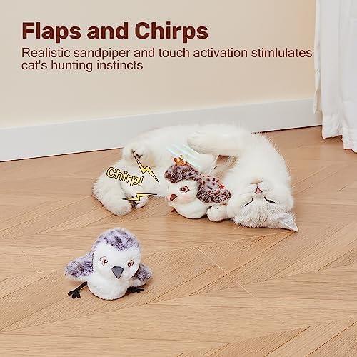 Potaroma Cat Toys 2 Pcs Flapping Sandpiper Pair-Mate - Image 2
