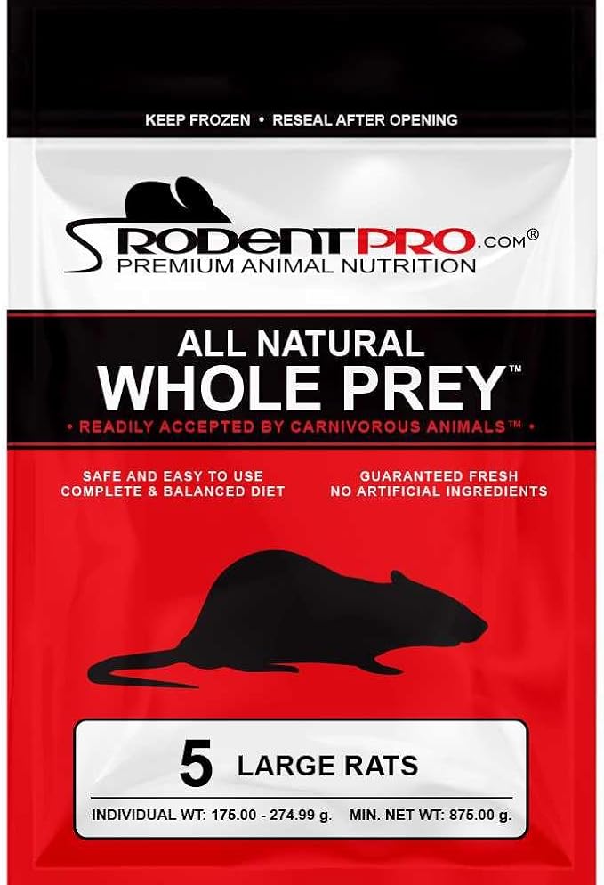 RodentPro Frozen Reptile Feeder Large Rats (5 Count)