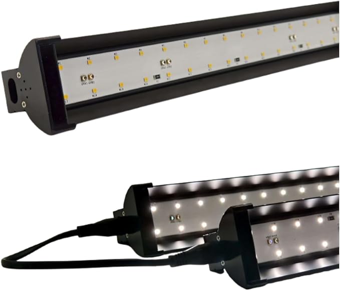 Leoterra 16-Inch 18W LED UVB Light - Professional Reptile Lighting System with Linkable Design - Desert Reptile UVB Lamp for Bearded Dragon, Tortoise, Gecko - Multi-Tank Setup 8000+ Hours