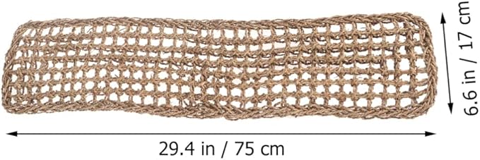 Mipcase 2Pcs Reptile Seagrass Hammock Lizard Hammock Hanging Ladder Lounger Climbing Accessories for Gecko Lizard Snake Hermit Crabs Geckos Other Small Animal Habitat Sleep Bed