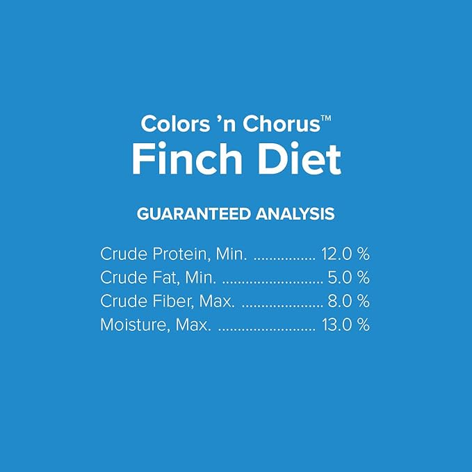 Blue Seal Colors ‘N Chorus Finch Bird Feed | Premium Seeds and Ingredients for a Nutritious and Tasty Diet | 50 Pound Bag