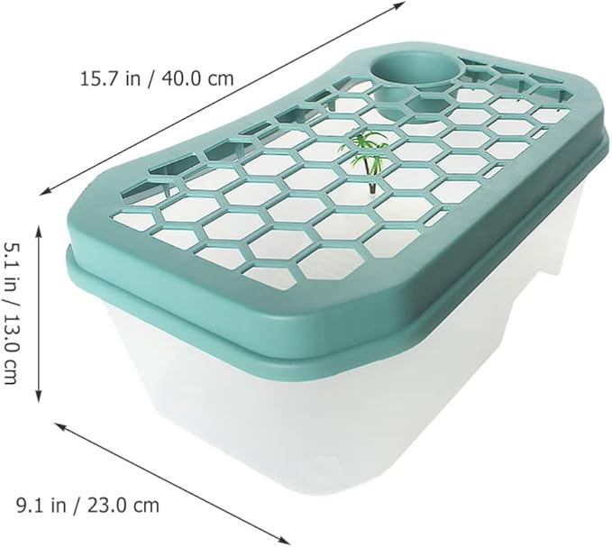 Mikikit Reptile Terrariums Reptile Terrariums Turtle Tank Aquarium, Turtle Habitat Reptile Plastic Terrarium Safe, Turtle Tank with Lid Tortoise from Climbing Escaping Glass Animals Reptisoil