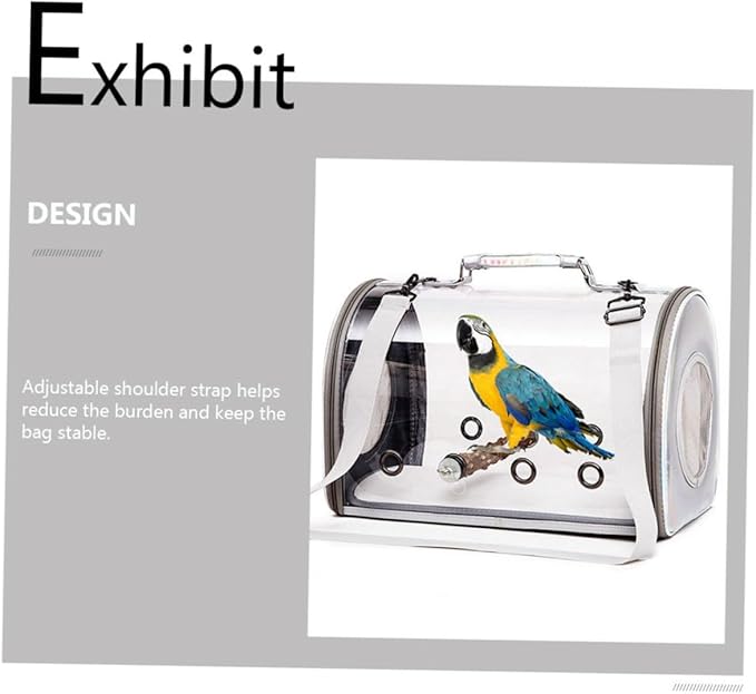 Portable Parrot Carrier Bag Breathable and Versatile for Outdoor Birds for Sightseeing Camping and Hiking Activities