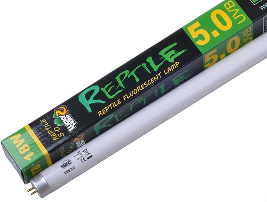 LUCKY HERP UVB 5.0 Fluorescent Tube for Reptiles,T8,14W,15W,18W (18, Watts)