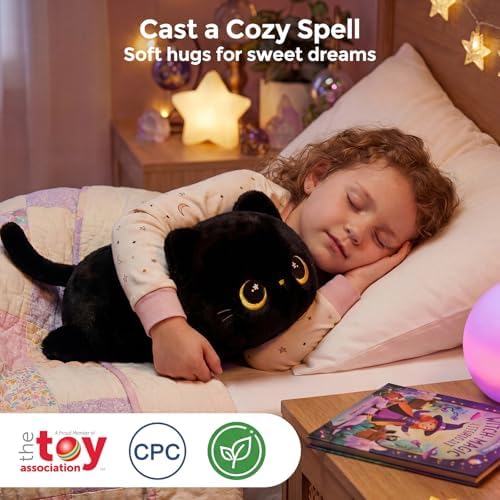 Mewaii Black Cat Plush Pillow Cute Plushies, Squishy & Huggable, 13 in - Image 3