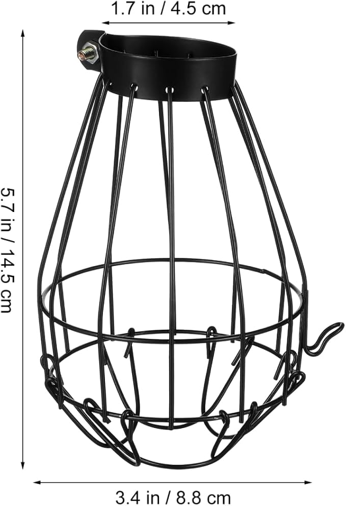 ERINGOGO Heating Ceramic Lampshade for Reptiles Scald Cover Heat Retention PET Supplies for Crawler Habitat
