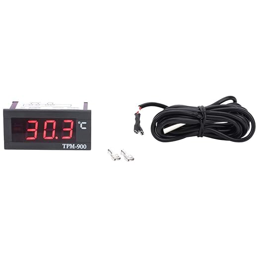 Kikumi Mini LCD Digital Temperature Panel Meter Thermometer Temperature Display -40°C to +110°C
