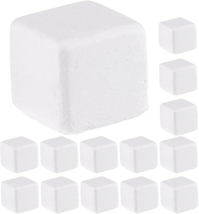 HOMSFOU 30pcs Natural Mineral Calcium Block for Reptiles Tortoise Lizard Chameleon Frog with Trace Elements Supports Healthy Growth and Shell Development