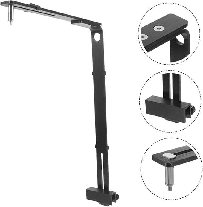 Mipcase 2pcs Aquarium Light Stand Fish Tank Light Holder Bracket Easy Install Riser Rack for Aquatic Plant Lamp Modern Design for Various Tank