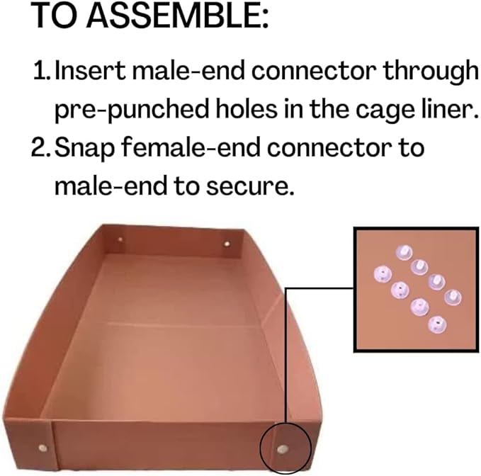 Midlee Guinea Pig Plastic Cage Liner - Pink (41" x 24")
