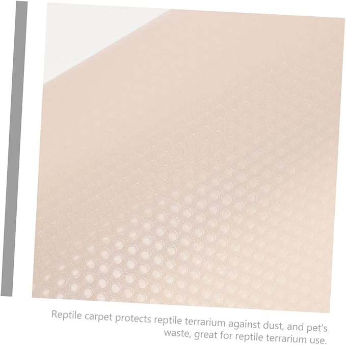 Happyyami Eva Reptile Carpet for Terrarium Soft Bedding Mat for Bearded Dragons Snakes Tortoises and Lizards Non- Eva Liner