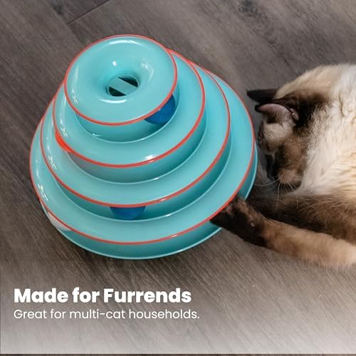 Catstages Chase Meowtain 4-Tier Interactive Cat Track Toy, 10.1" x 7.1" - Image 6