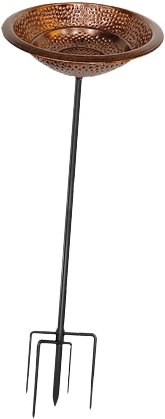Bird Birdbath Iron Decorative Easy Installation Birdfeeder Outdoor Bird Feeder for Balcony Yard Lawn