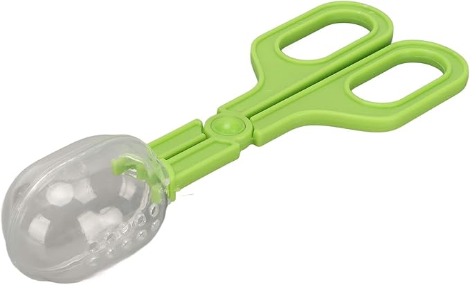 Acouto Reptile Tongs Reptile Clamp and Tool Poop Scoop with Lizard Stainless Steel Tweezers Pet SuppliesReptiles & AmphibiansTerrariums (Green)