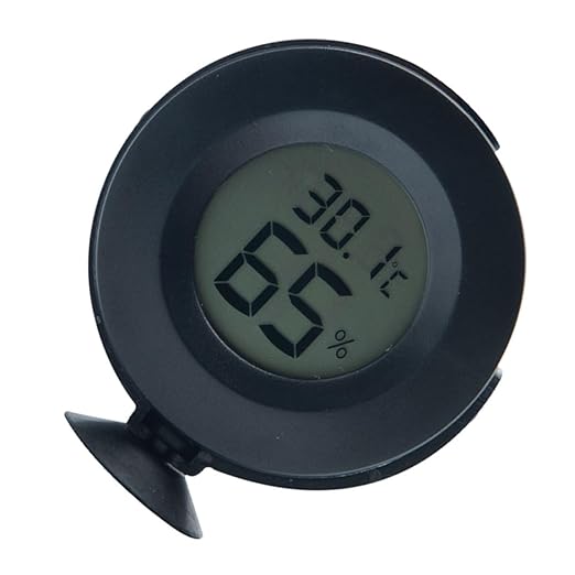 BESTonZON Reptile Hygrometer LCD Display Digital Temperature and Humidity Meter for Terrarium Suitable for Snakes Lizards and Turtles Accurate Humidity Gauge for Reptile Enclosure