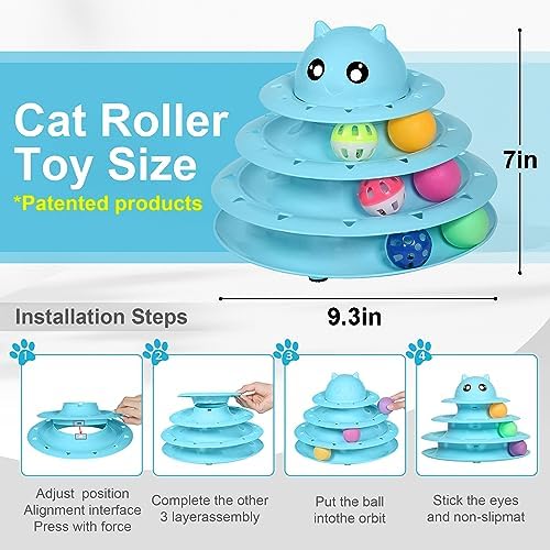 UPSKY 24 PCS Cat Toys Set with Teaser, Mice, Spring, and Various Ball Toys - Image 2